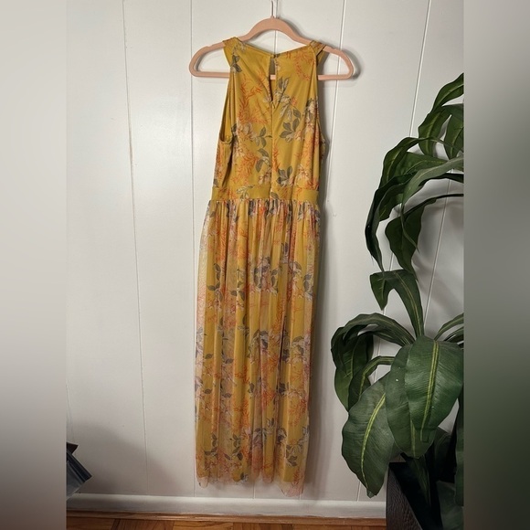 Candalite Yellow Floral Long Dress, Size Medium - Picture 8 of 16